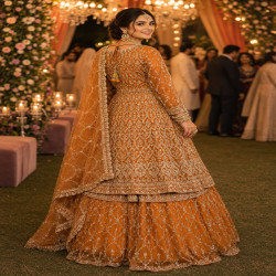 Premium Indo-Western Farsi Lehenga Choli Set